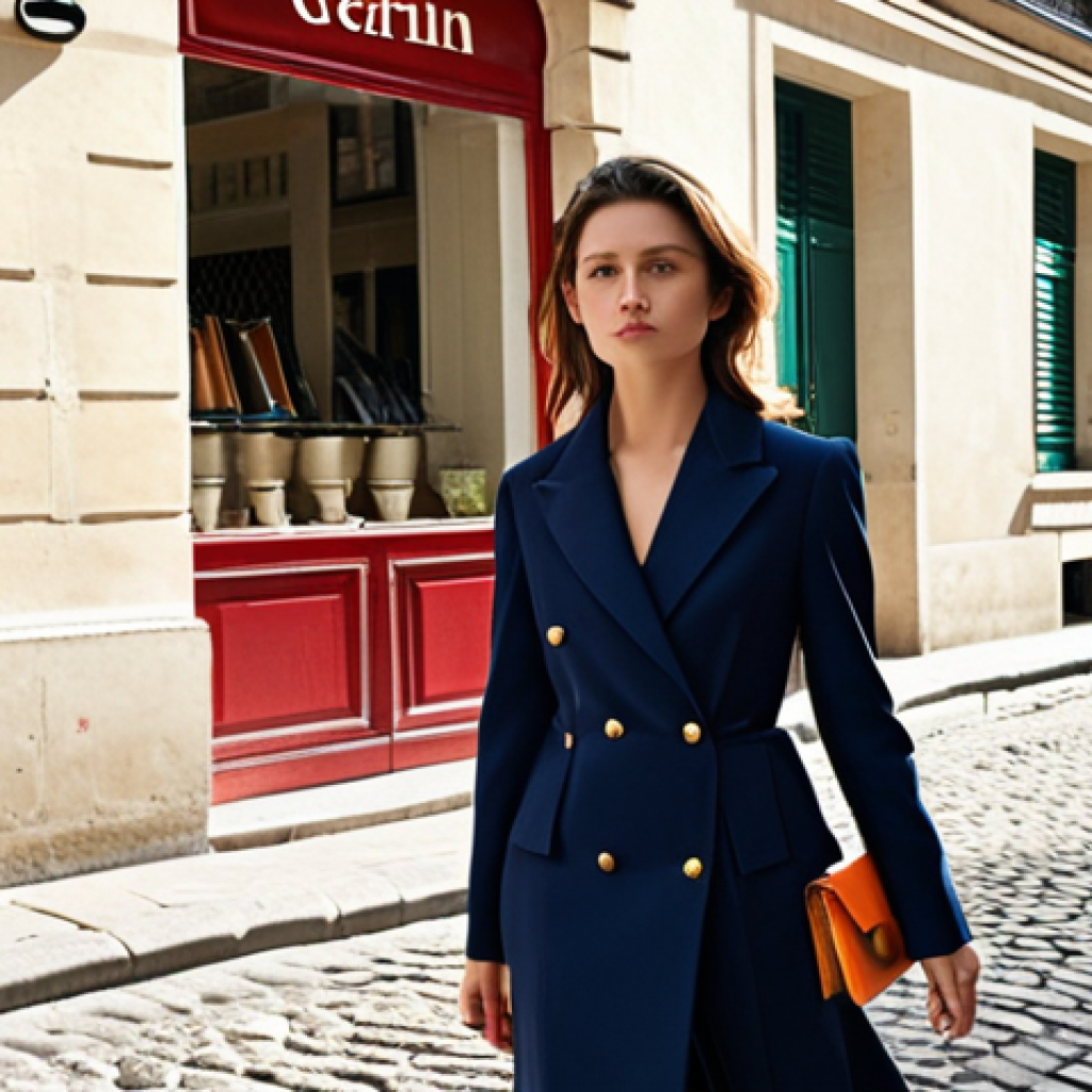 **Image Prompt 1: Cultivating a Distinct Visual Identity**
    "A chic French fashion coordinator, dressed in a timeless yet contemporary outfit featuring an elegant piece from an emerging Parisian designer. She stands gracefully on a sun-drenched cobblestone street in Saint-Germain-des-Prés, Paris. The scene captures her strong, recognizable visual signature: a harmonious color palette, soft natural light, and a sophisticated aesthetic that blends classic Parisian charm with modern flair. High-fashion street photography, editorial style, shallow depth of field."