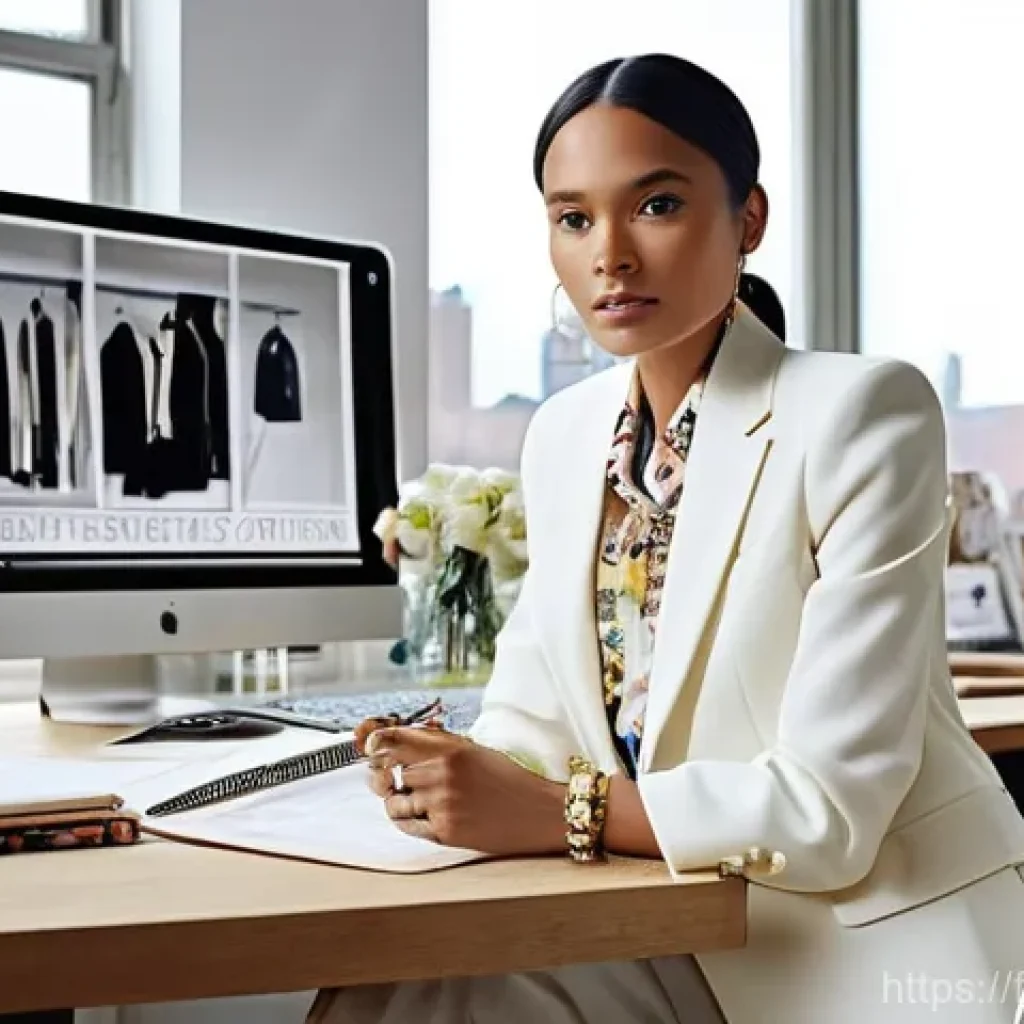 패션 코디네이터 학습 자료 추천 - **Prompt 1: The Digital Visionary**
    "A sophisticated fashion coordinator, in their early 30s, wi...