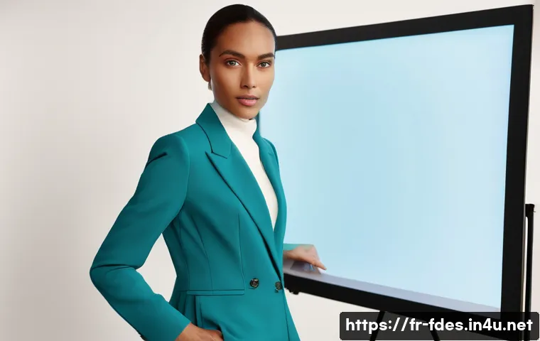 패션 코디네이터 경력직 구직 전략 - **Prompt:** A stylish and confident female fashion coordinator, in her late 30s to early 40s, dresse...